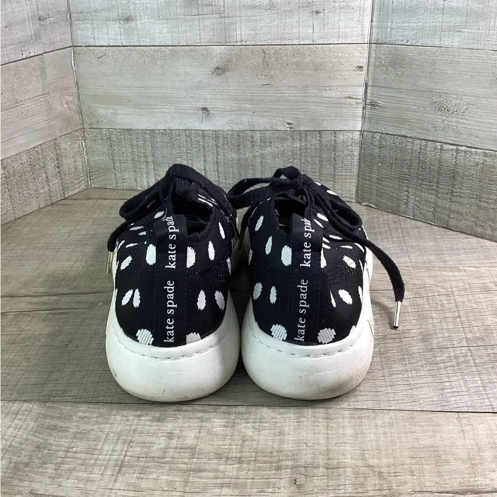Kate‎ Spade Lift Knit Geo Black white dots Women Size 9.5